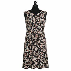 Lafayette 148 New York Marley Floral Midi Dress 12 Viscose Fluid Drape Designer